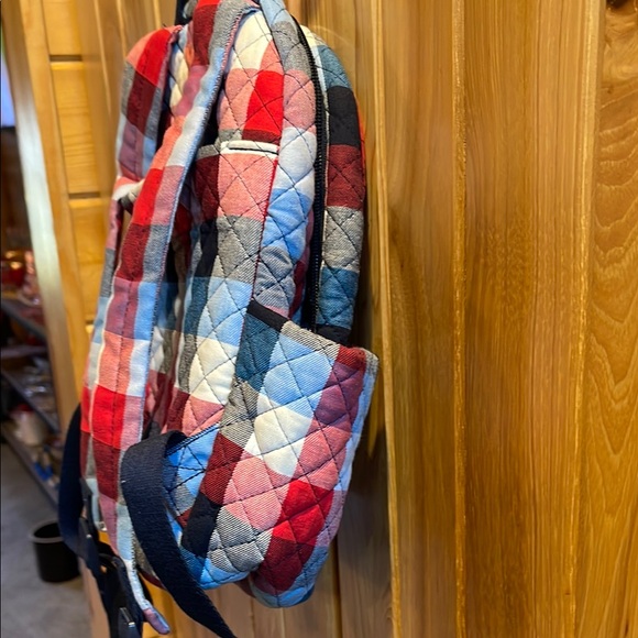 Vera Bradley Plaid Backpack - Red, Blue, Black - Picture 7 of 7